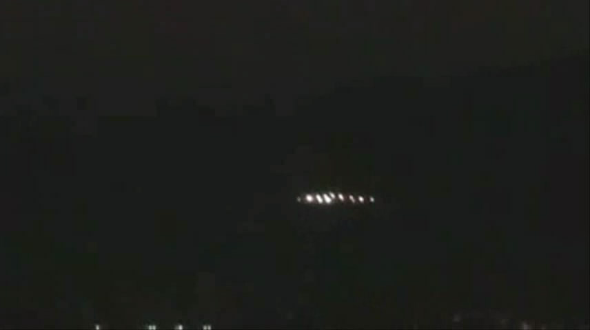 Eskadra UFO nad Santiago w Chile, 9 grudnia 2008 roku
